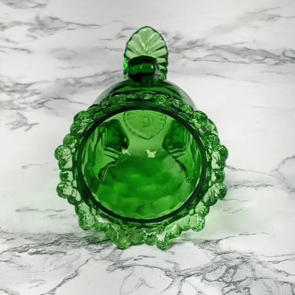 Degenhart Glass Forget Me Not Trinket Toothpick Paperweight Vtg - Picture 5 of 6